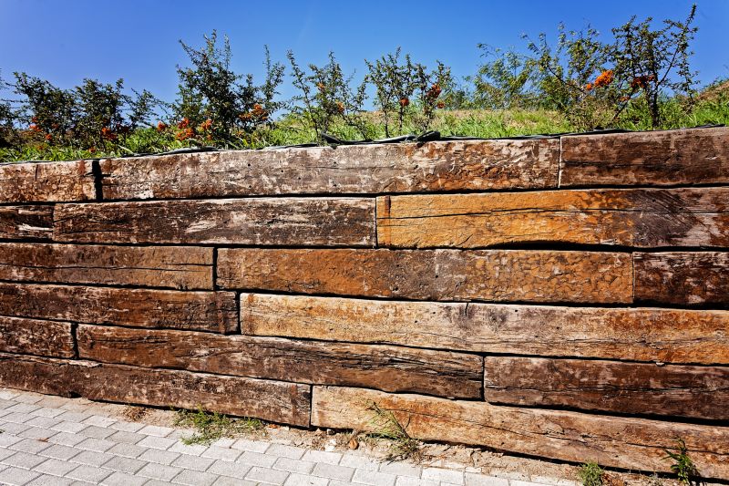 Wooden Retaining Wall